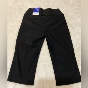 NWT Apt. 9 Black Skimmer Mid-Rise Tummy Control Capri Pants 8P